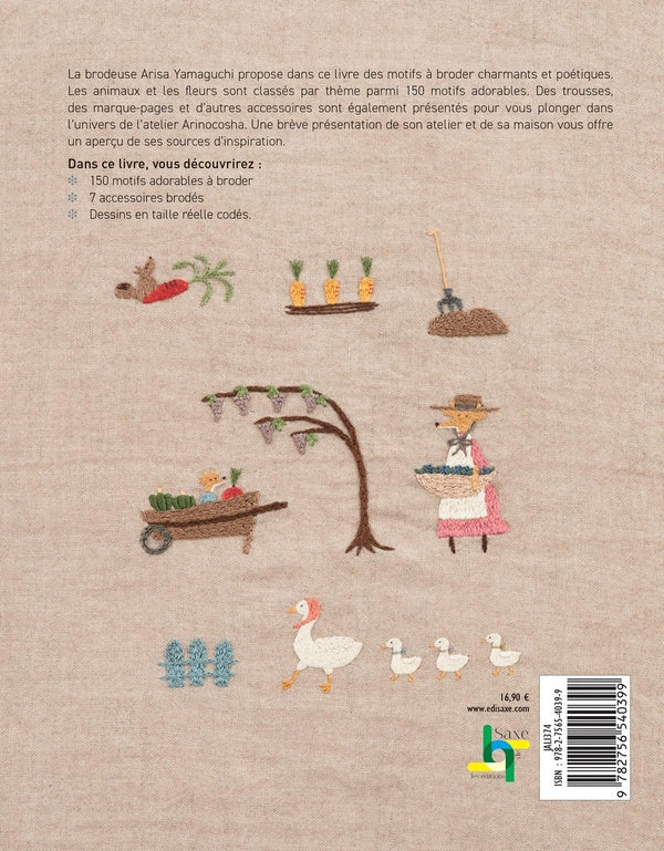 Petits animaux en broderie traditionnelle