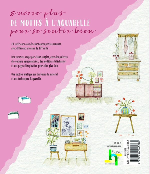 Welcome home aquarelle : 20 adorables motifs à peindre pas à pas