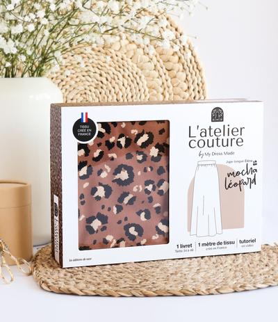 L'atelier de couture : Jupe mocha léopard
