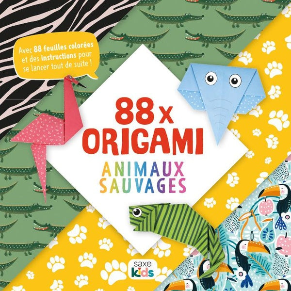 Saxe Kids : 88X Origami : Animaux sauvages