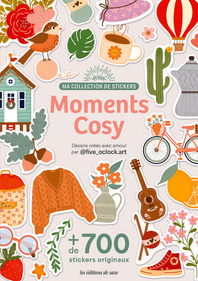 Ma collection de stickers : moments cosy : Dessins créés avec amour par @five_oclock.art