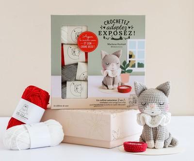 Crochetez, adoptez, exposez ! Un coffret astucieux 2-en-1 : Aspen le maine coon