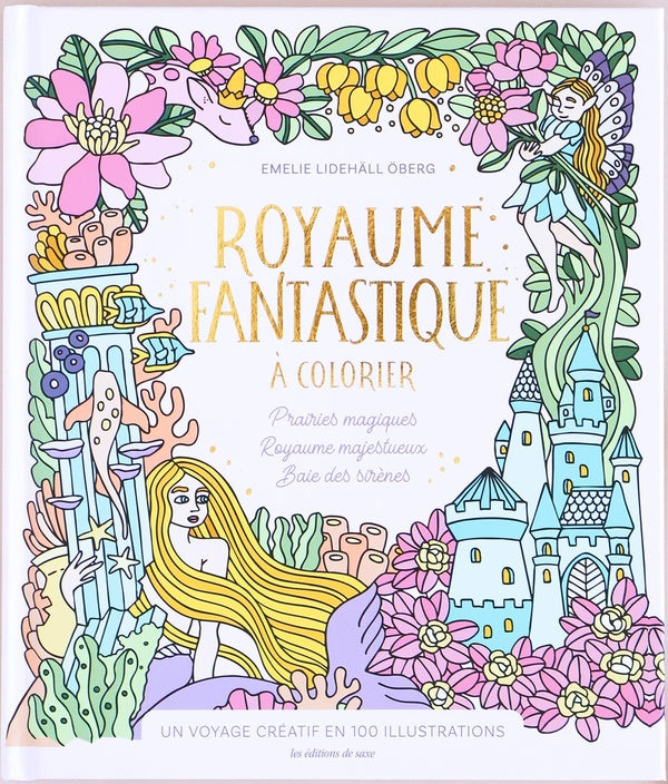 Royaume fantastique à colorier : Un voyage créatif en 100 illustrations