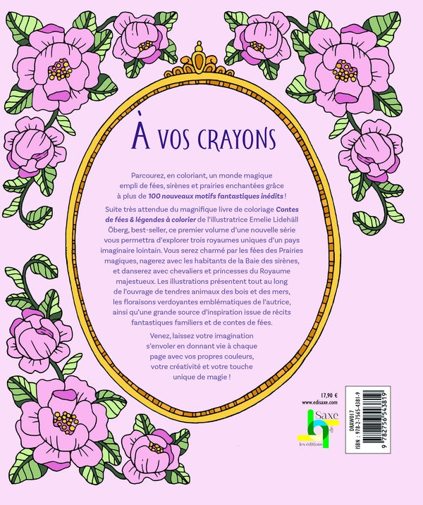 Royaume fantastique à colorier : Un voyage créatif en 100 illustrations