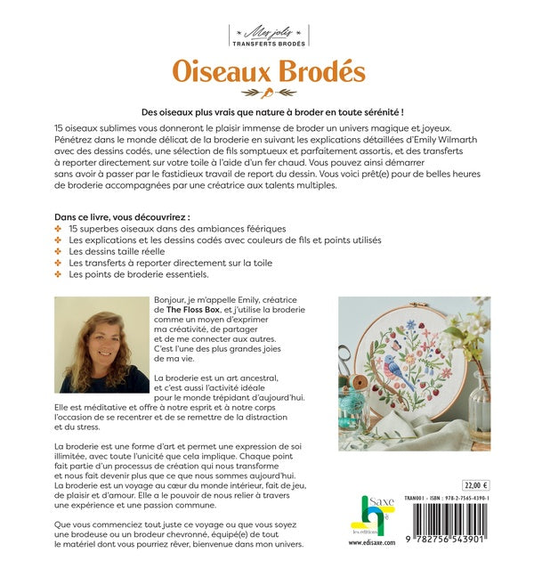 Mes jolis transferts brodés : Oiseaux brodés