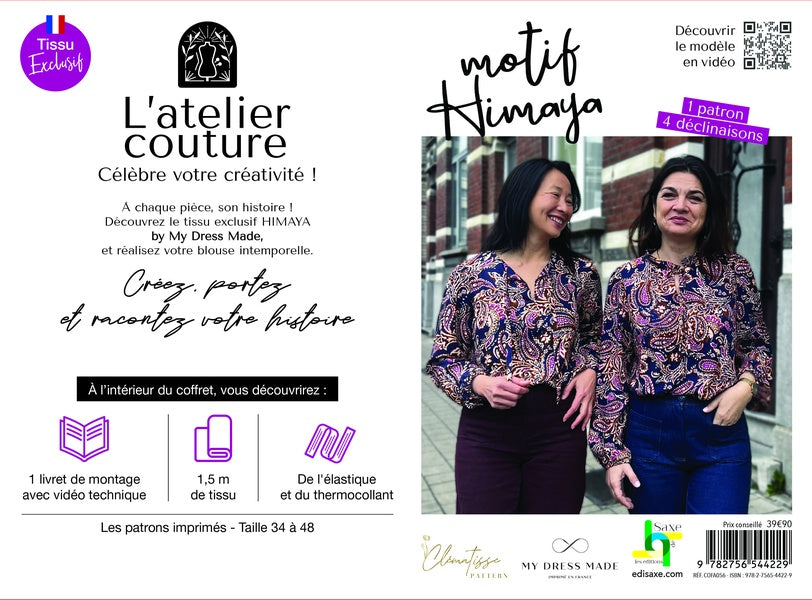 Coffret L'atelier couture Blouse Laly Himaya
