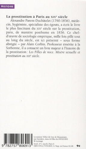 La prostitution à Paris au XIX siècle