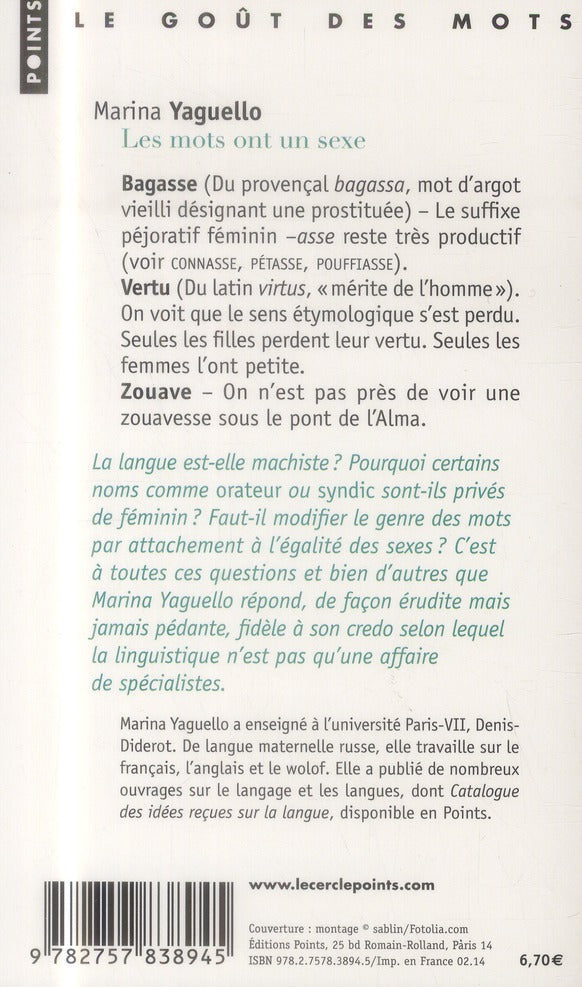 Les mots ont un sexe ; pourquoi "marmotte" n'est pas le féminin de "marmot" et autres curiosités de genre