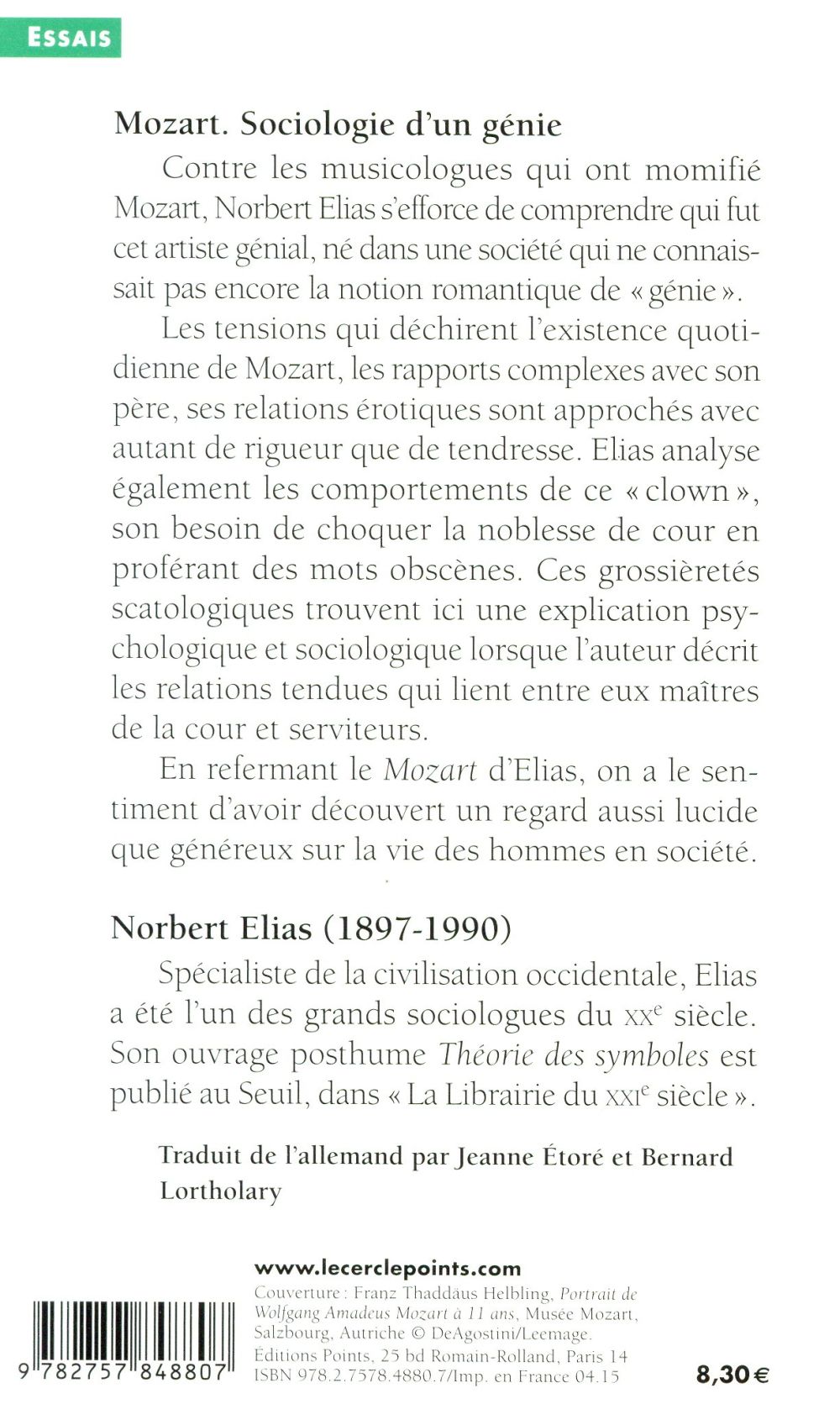 Mozart ; sociologie d'un génie