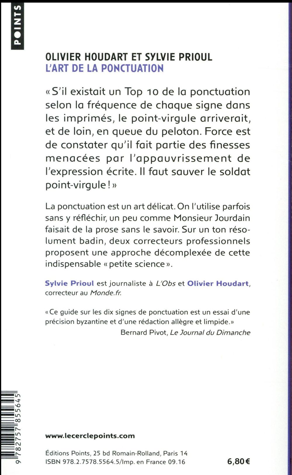L'art de la ponctuation ; le point, la virgule et autres signes fort utiles