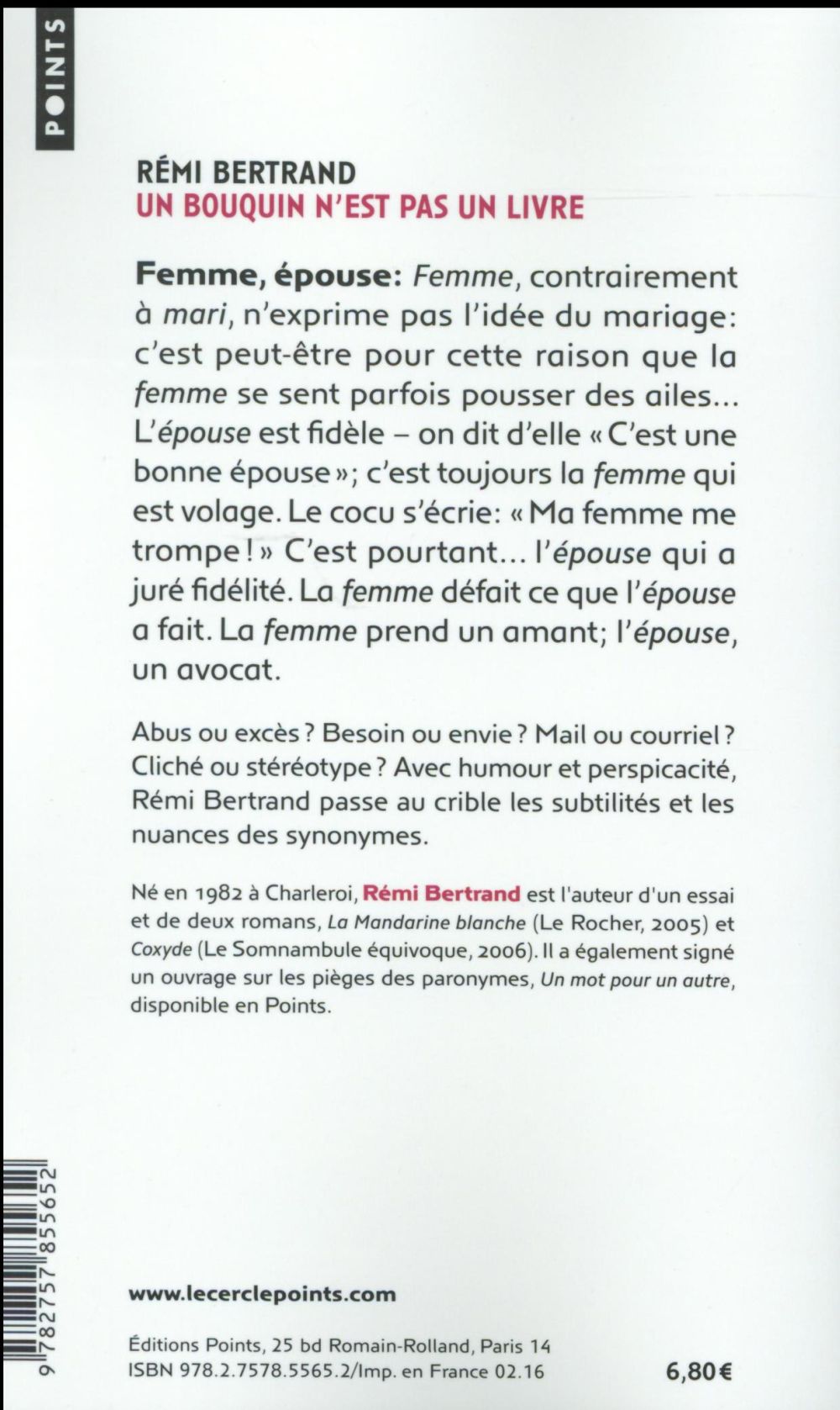 Un bouquin n'est pas un livre ; les nuances des synonymes