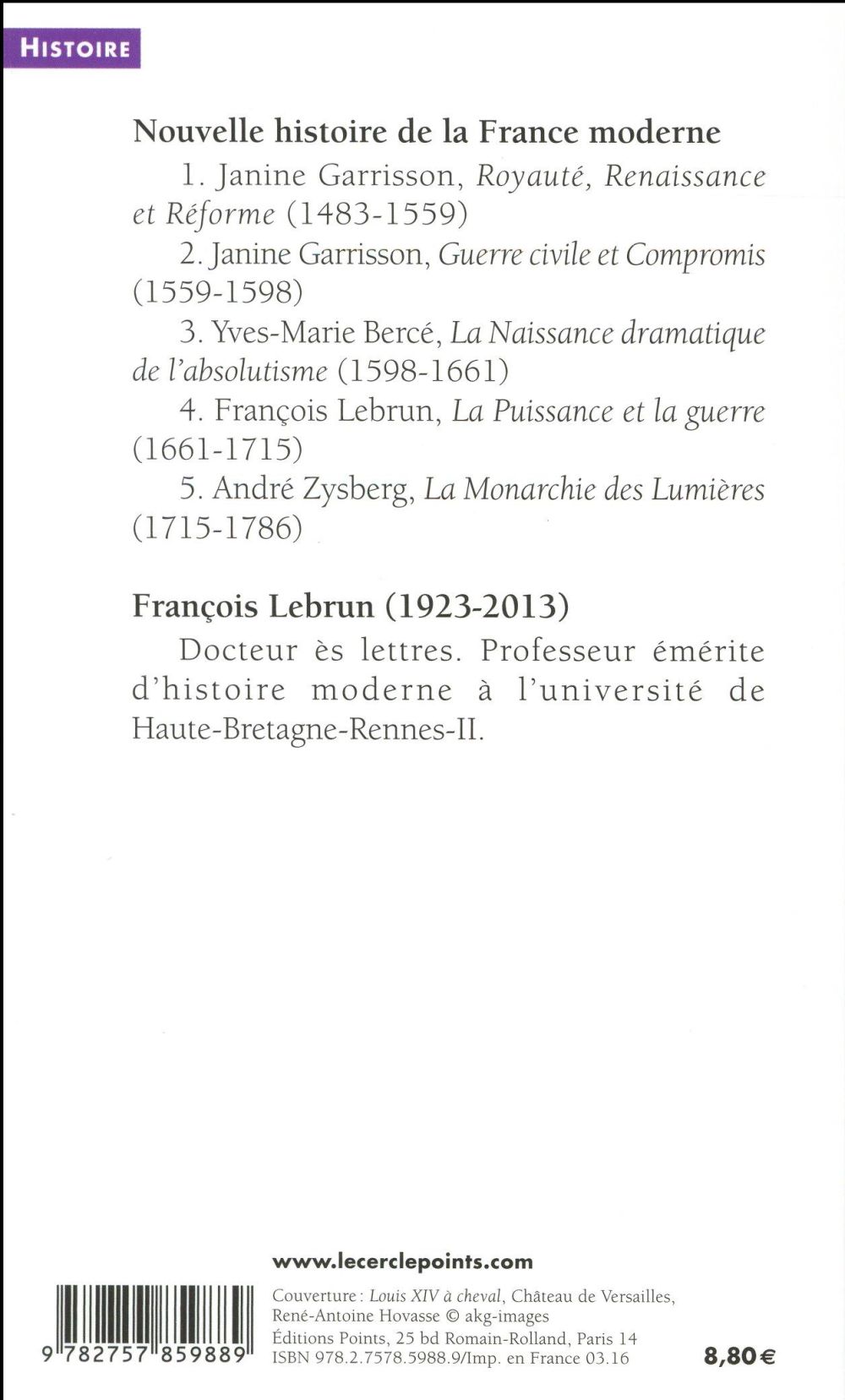 La puissance et la guerre (1661-1715)