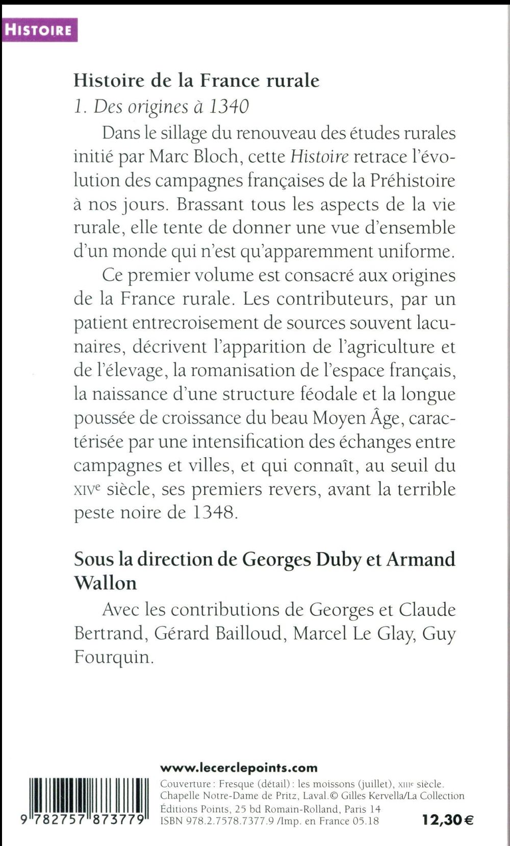 Histoire de la France rurale Tome 1 ; des origines à 1340
