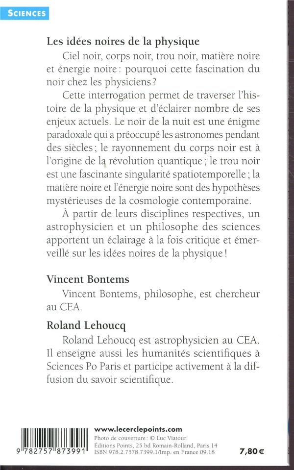 Les idées noires de la physique