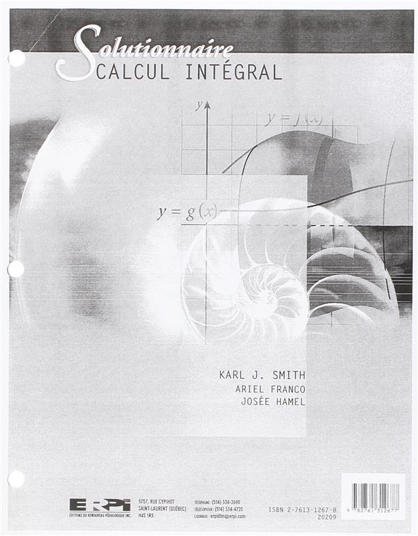 Recueil solutions (calcul intégral)