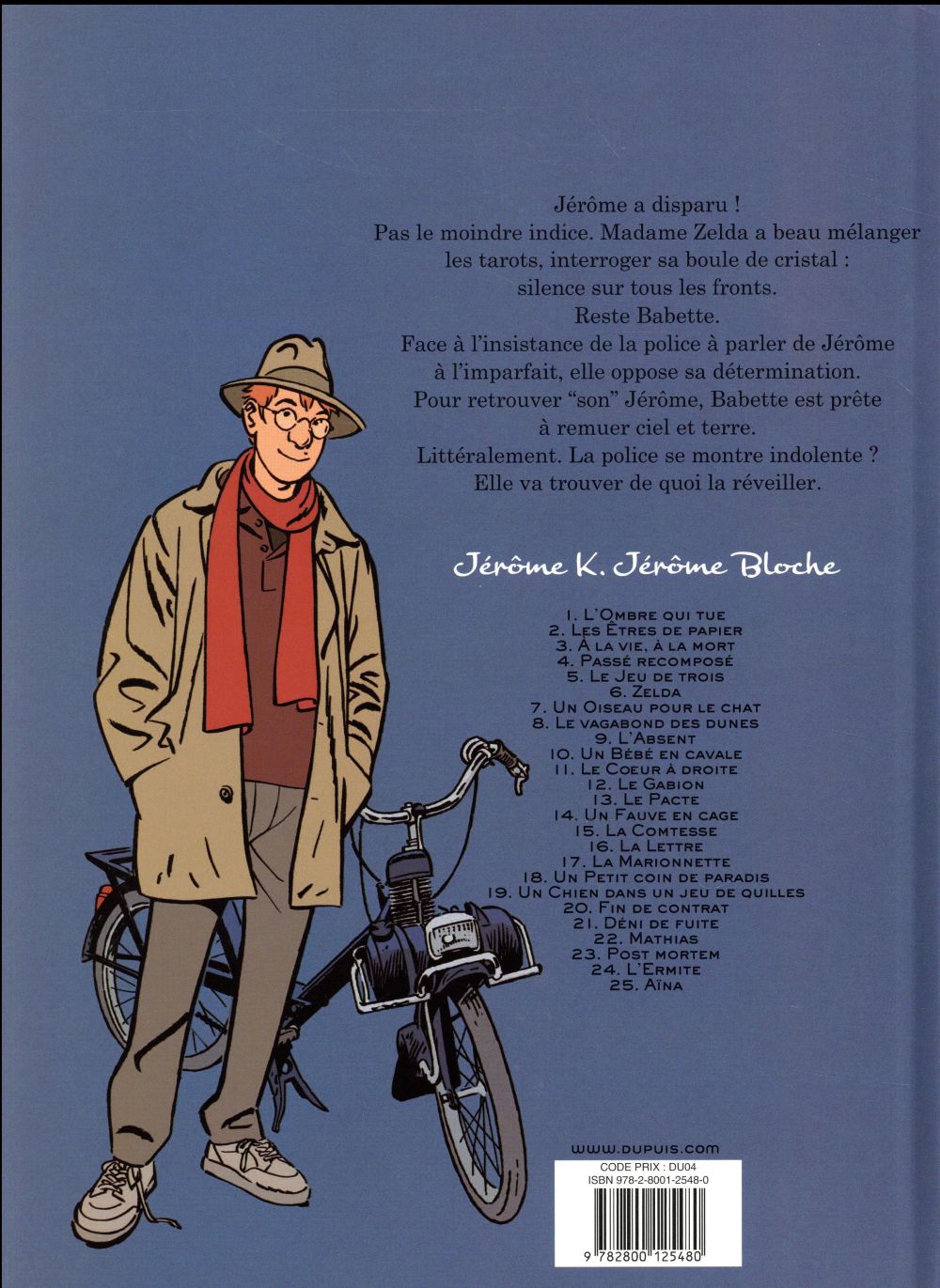 Jérôme K. Jérôme Bloche Tome 9 : l'absent