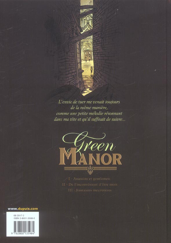 Green manor Tome 3 : fantaisies meurtrières