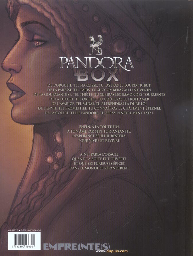 Pandora box Tome 3 : la gourmandise
