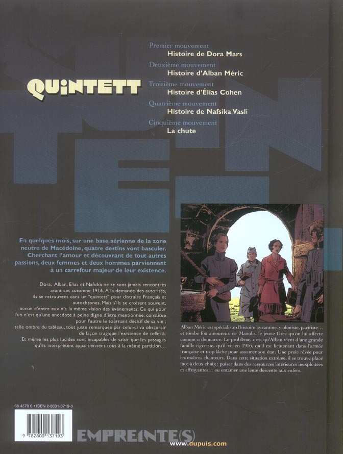 Quintett Tome 2 : histoire d'Alban Méric