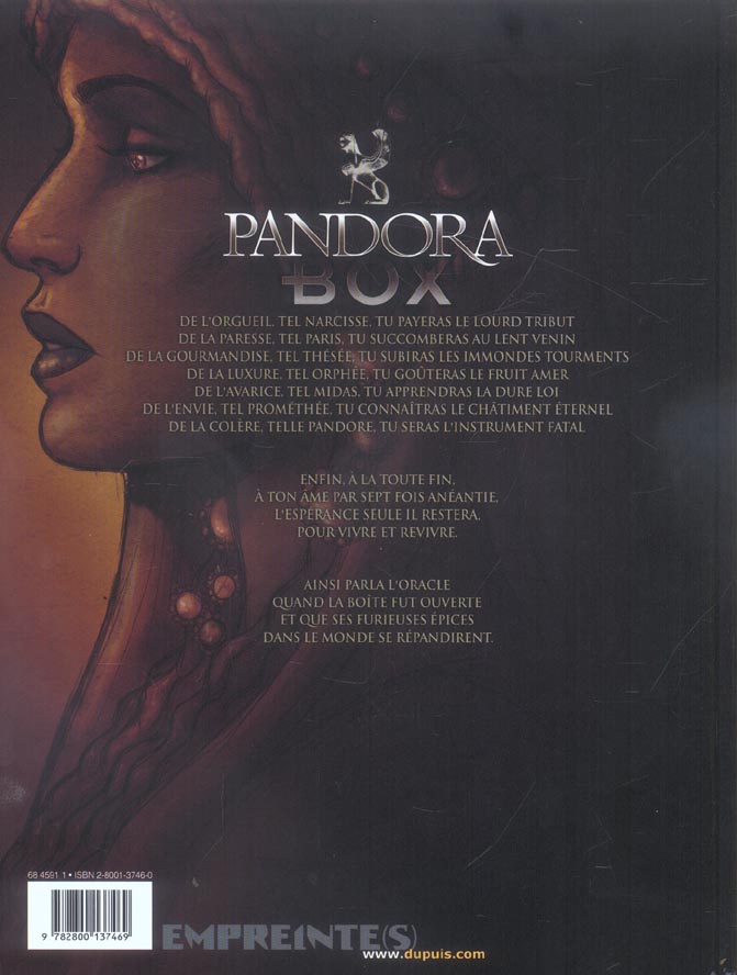 Pandora box Tome 6 : l'envie
