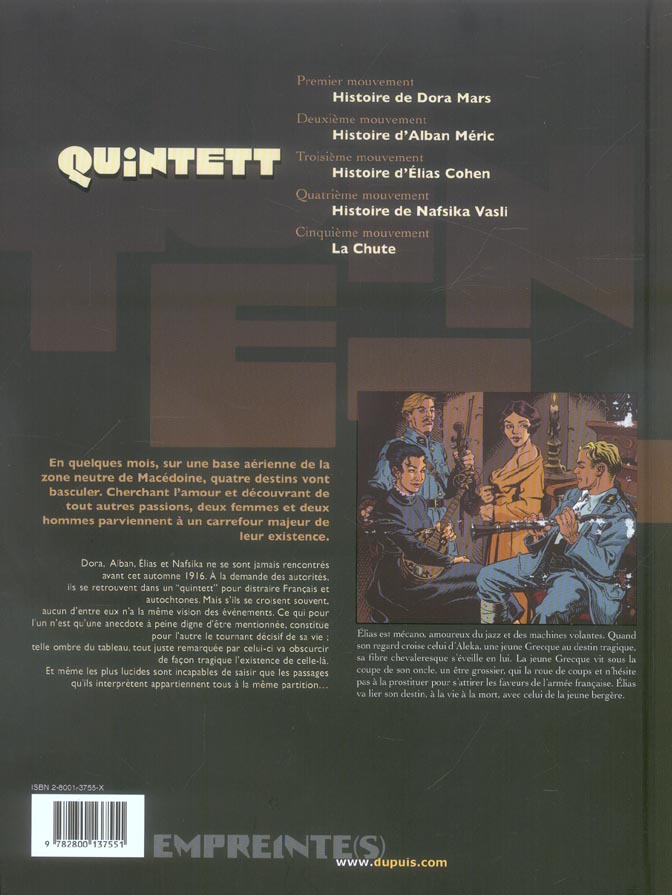 Quintett Tome 3 : histoire d'Elias Cohen