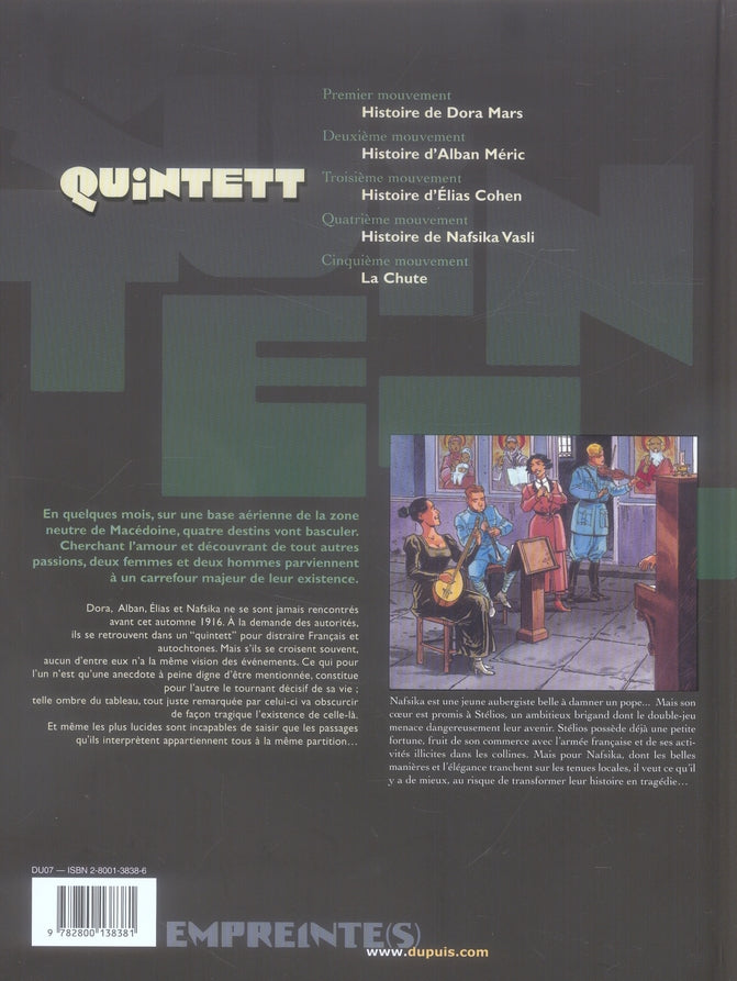 Quintett Tome 4 : histoire de nafsika vasli