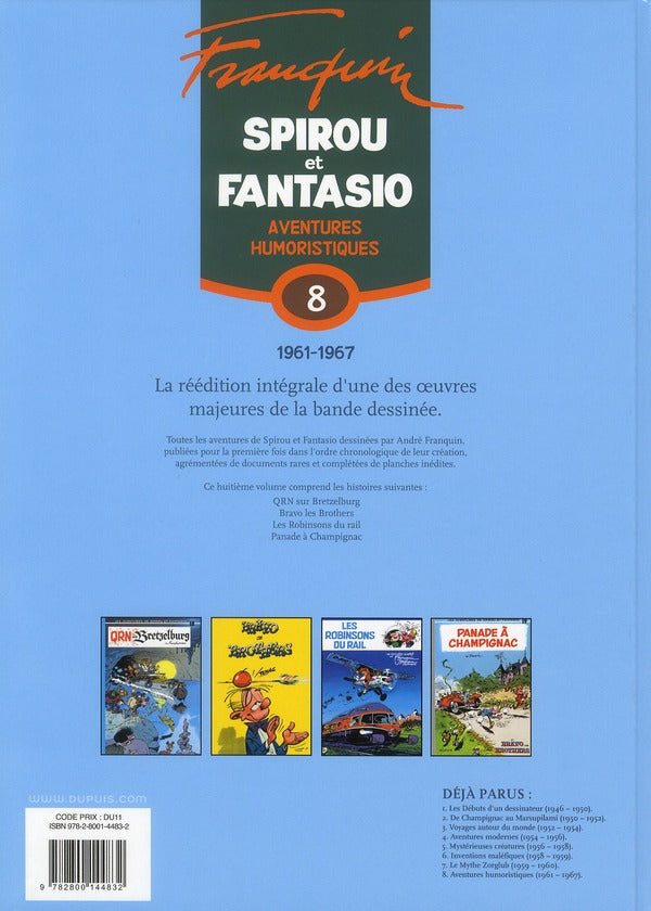 Spirou et Fantasio Tome 8 : aventures humoristiques (1961-1967)