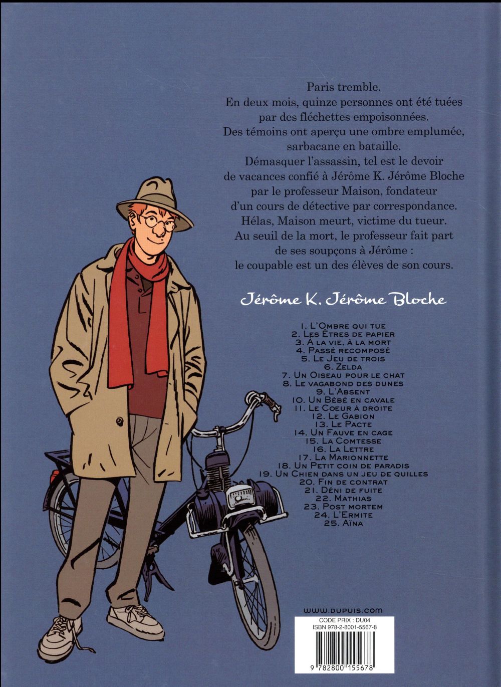 Jérôme K. Jérôme Bloche Tome 1 : l'ombre qui tue