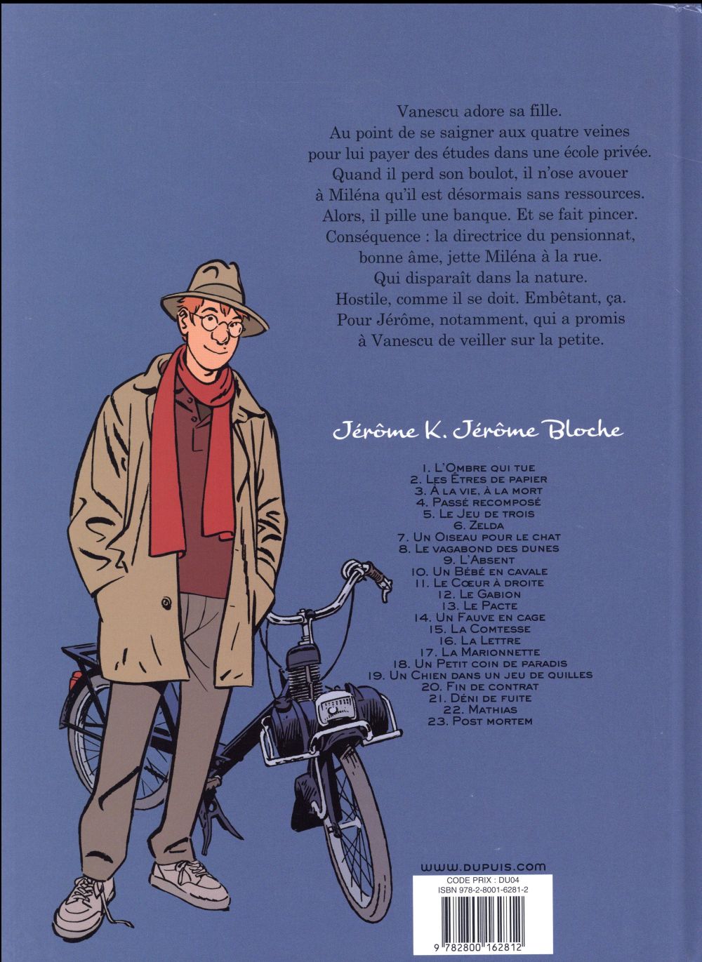 Jérôme K. Jérôme Bloche Tome 7 : un oiseau pour le chat