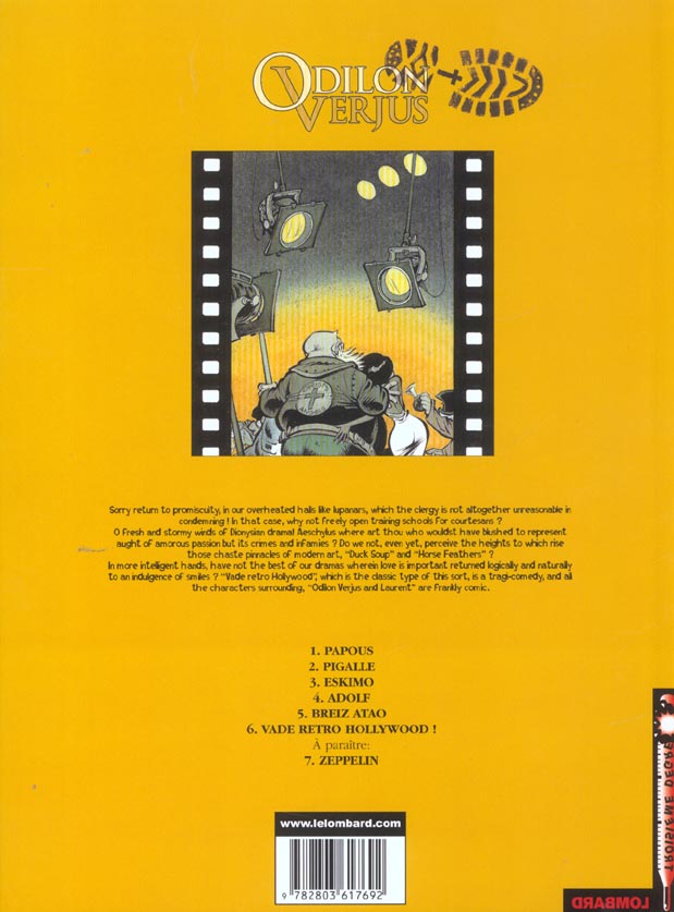 Les exploits d'Odilon Verjus Tome 6 : vade retro Hollywood !