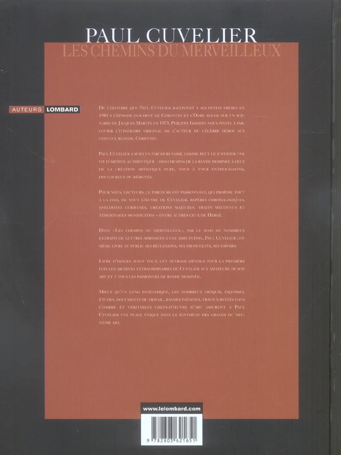 Auteurs lombard - tome 8 - paul cuvelier, les chemins du merveilleux