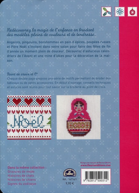 Noël magique ; des centaines de motifs à broder au point de croix