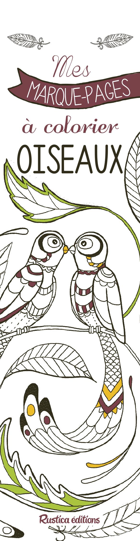 Mes marques-pages à colorier : oiseaux - flash vidéo