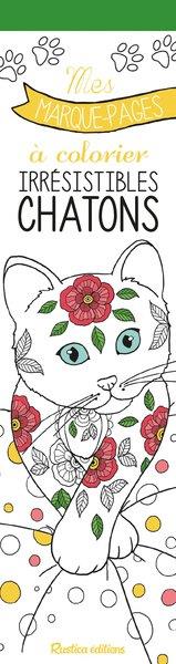Mes marques-pages à colorier : irrésistibles chatons - flash vidéo