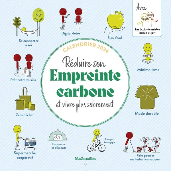 Calendrier réduire son empreinte carbone et vivre plus sobrement au quotidien (édition 2024) - flash vidéo