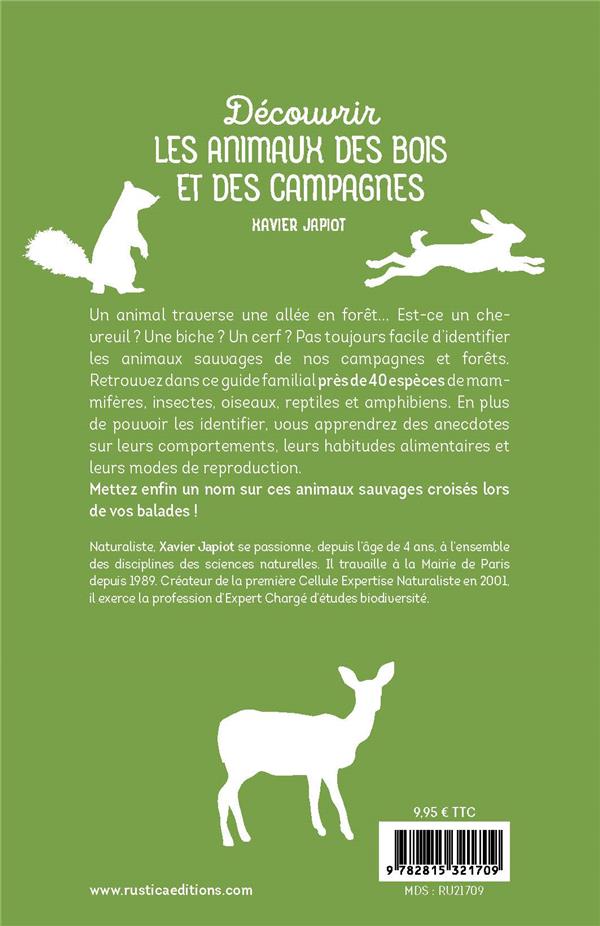 Découvrir les animaux des bois et des campagnes : Les observer, les identifier, les protéger