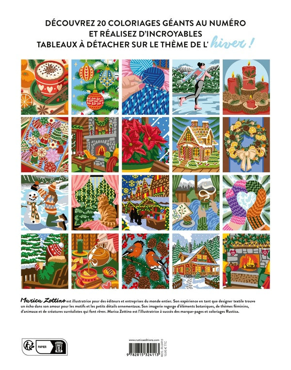 Mes coloriages au numéro : Hiver