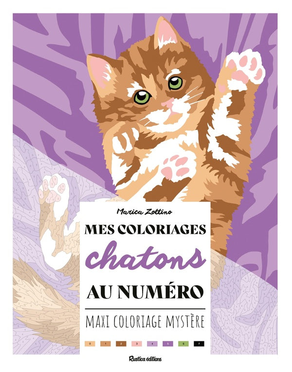 Mes coloriages au numéro : Chatons