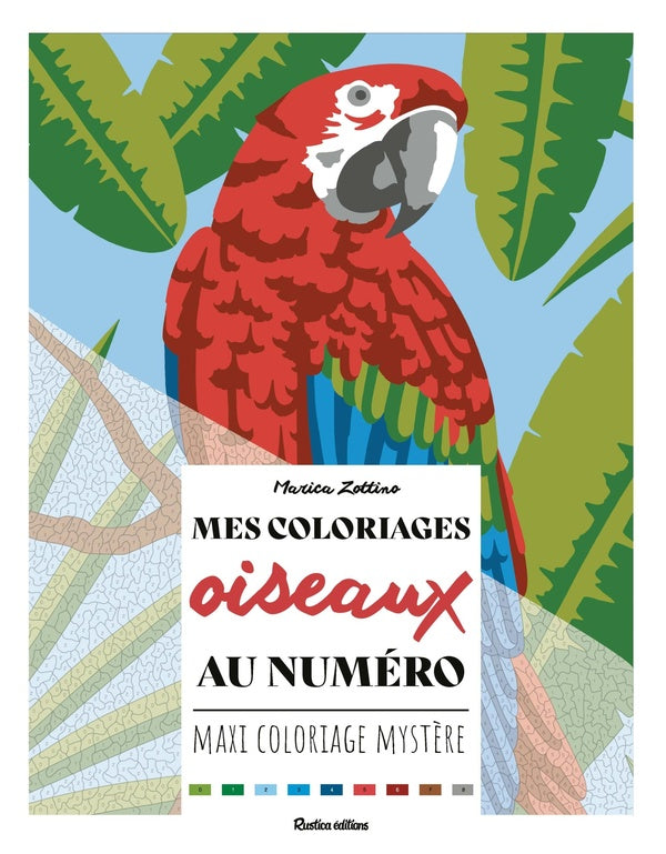 Mes coloriages au numéro : Oiseaux