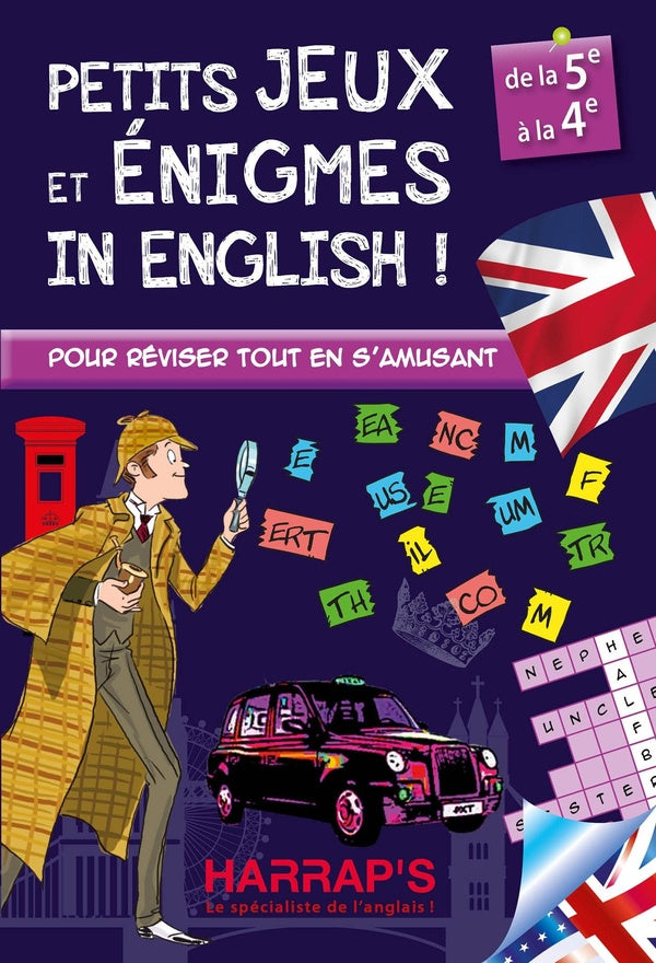 Harrap's Cahier de vacances : petits jeux et énigmes in english ; 5ème/4ème