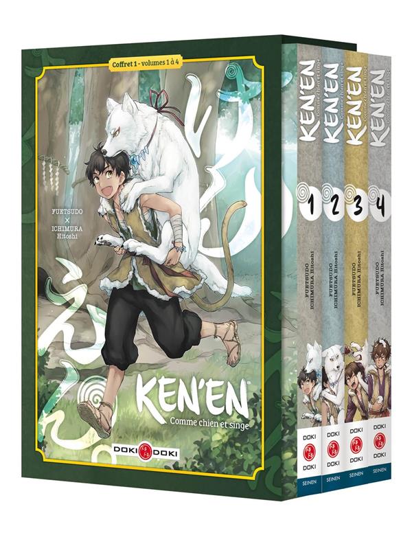 Ken'en ; comme chien et singe : coffret vol.1 : Tomes 1 à 4