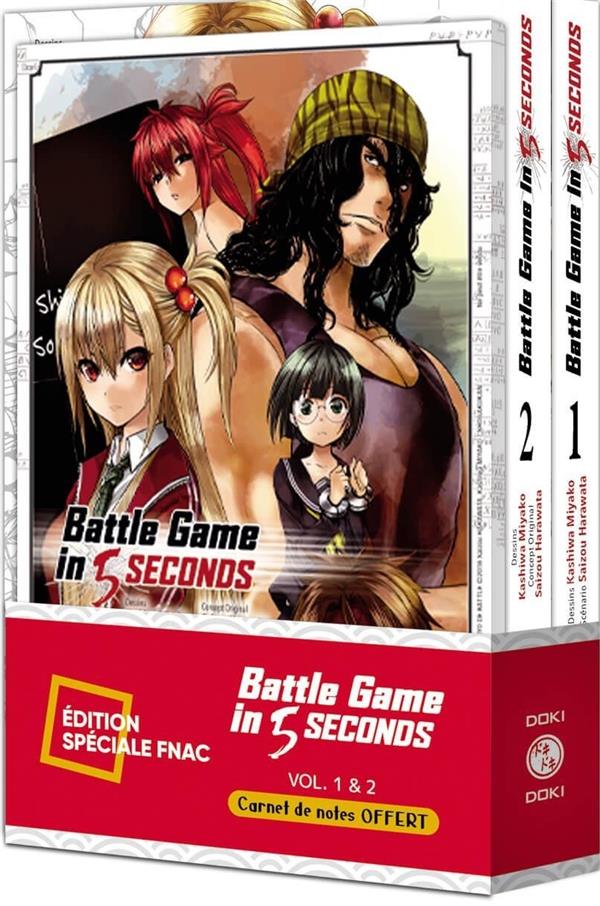 Battle game in 5 seconds - pack special vol. 01 et 02 + carnet de notes offert