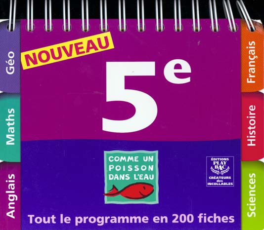 Comme un poisson dans l'eau 5eme