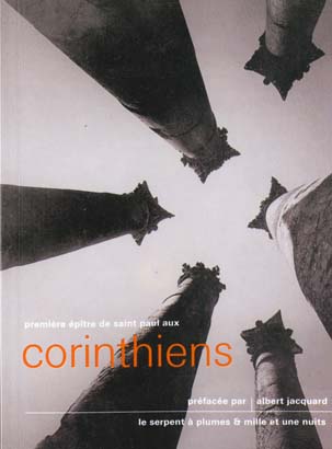 Premiere epitre de saint paul aux corinthiens