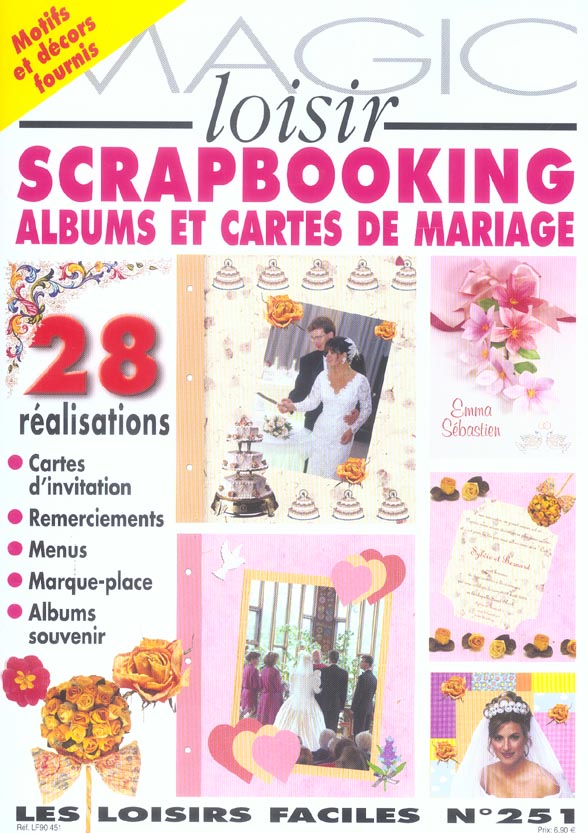 N 251 - SCRAPBOOKING ALBUMS ET CARTES DE MARIAGE