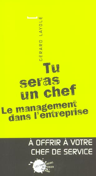 Sciences humaines petit format tu seras un chef. le management dans l'entreprise - flash vidéo