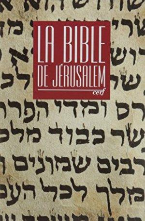 Bible de jerusalem poche reliee rouge sous coffret