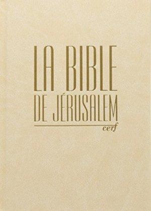 Bible de jerusalem compacte reliee blanche doree