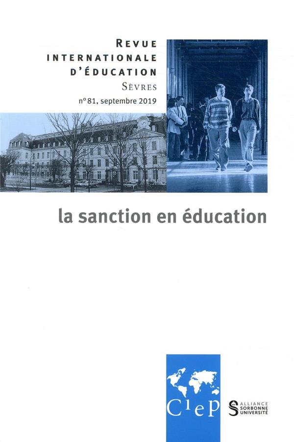 Revue internationale d'éducation de Sèvres n.81 : septembre 2019 ; la sanction en éducation