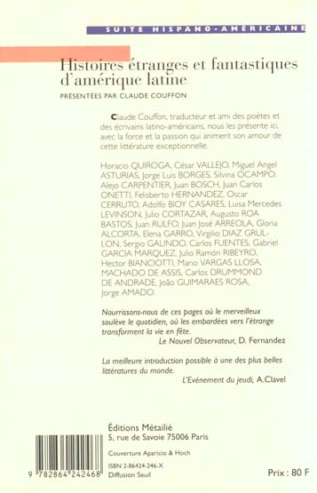 Histoires étranges et fantastiques d'Amérique latine